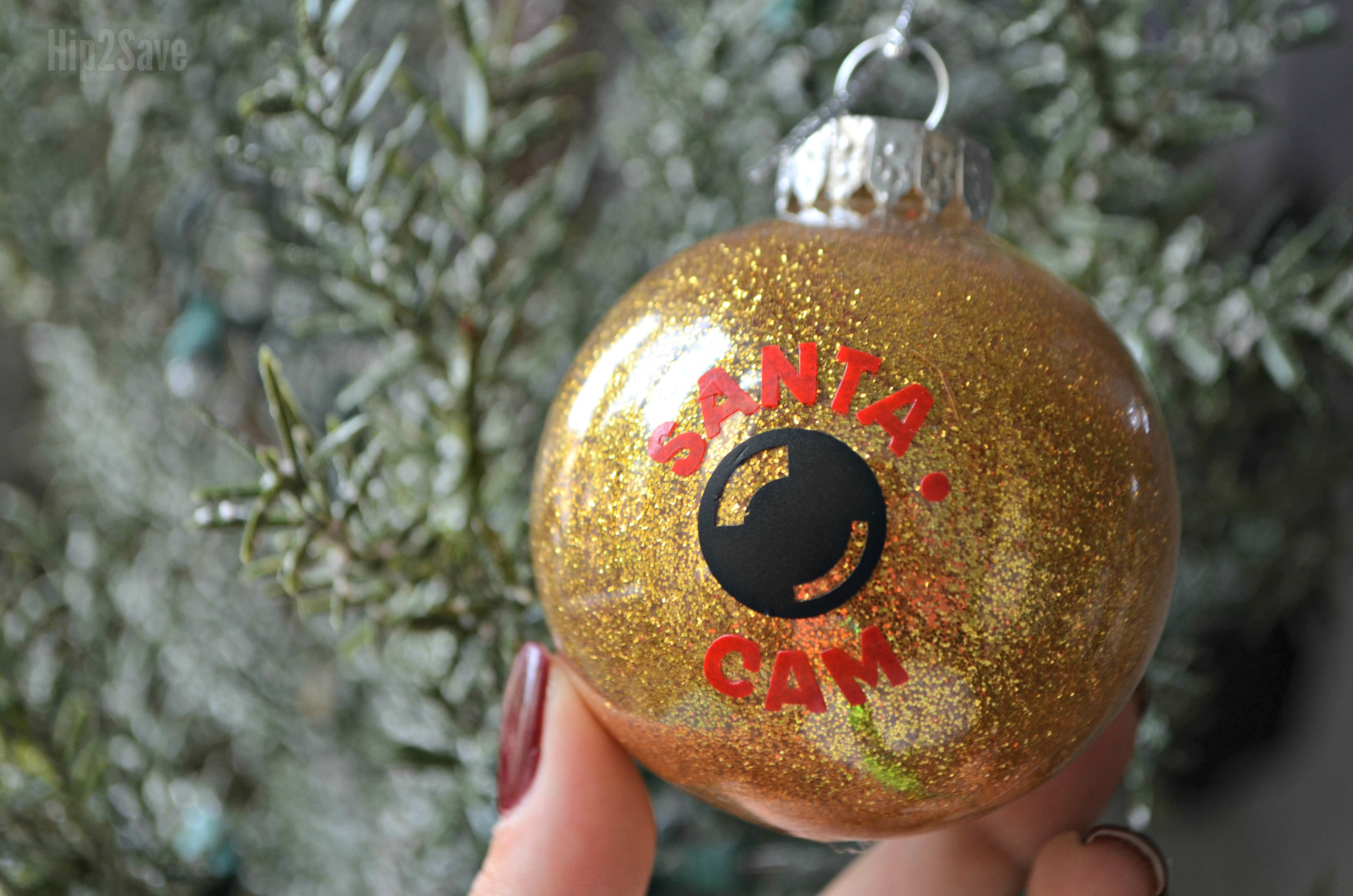 diy santa cam ornament