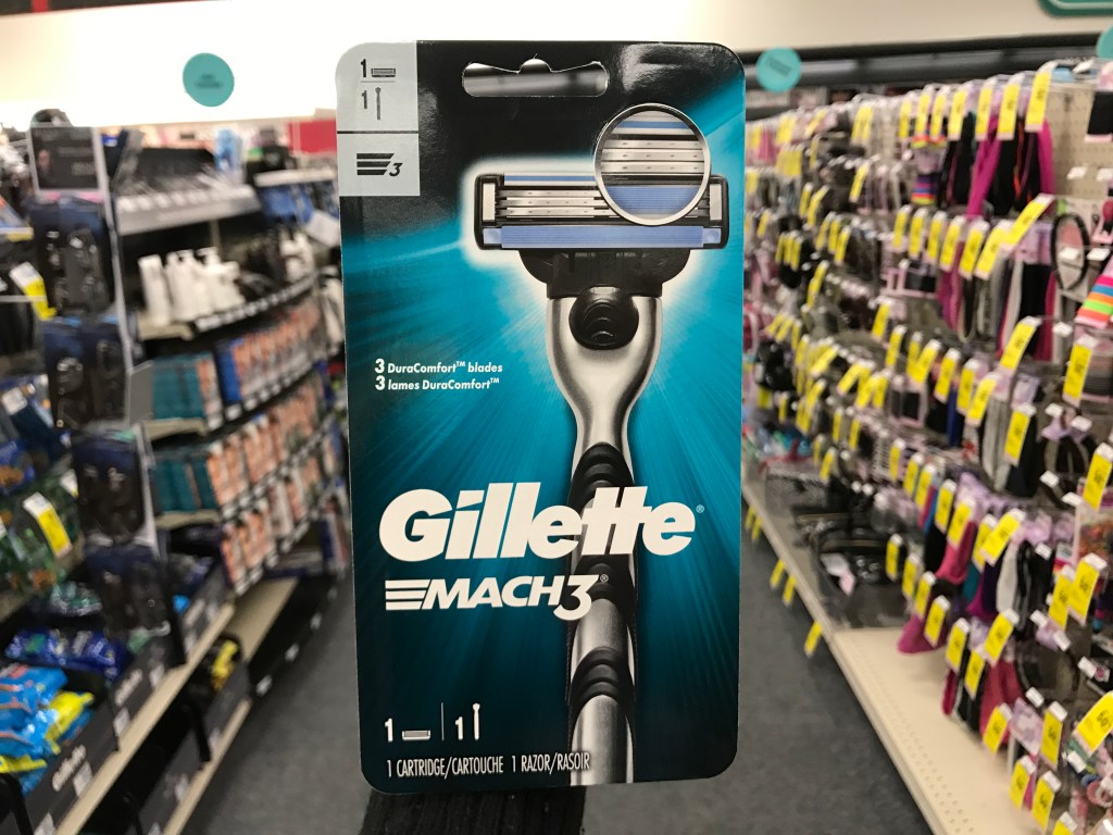 mach3 razor in aisle