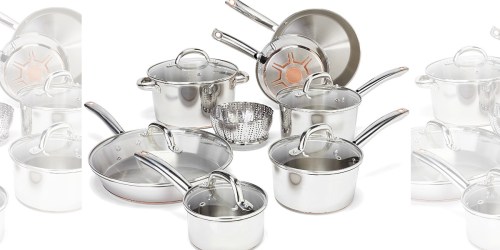 Amazon: T-Fal Copper Bottom 13-Piece Cookware Set Only $110.50 Shipped (Regularly $200) & More