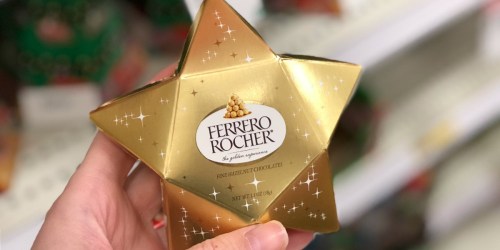 Amazon: TWELVE Ferrero Rocher 3-Piece Star Ornaments Only $12.25 (Regularly $32)