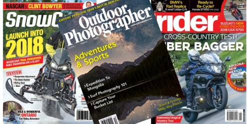 FREE Magazine Subscriptions – Outdoor Photographer, Rider and More