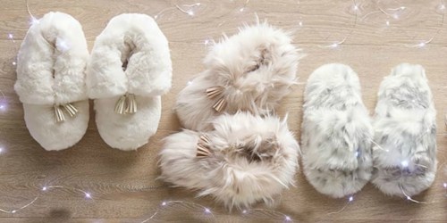 Pottery Barn Teen Faux-Fur Slippers Only $14.99 Shipped (Regularly $39.50) + More