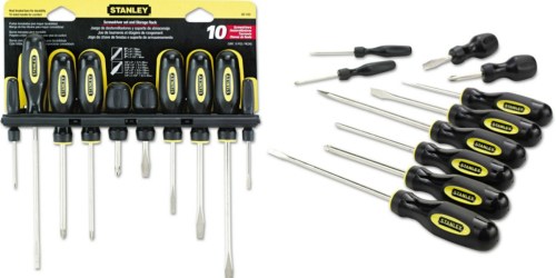 Walmart: Stanley 10-Piece Standard Fluted Screwdriver Set Only $5.72