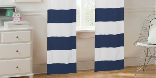 Walmart.com: TWO Cabana Stripe Curtain Panels as Low as $3.15