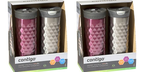 Walgreens.com: Contigo Stainless Steel Travel Mug 2-Pack Set ONLY $11.29 (Regularly $28)