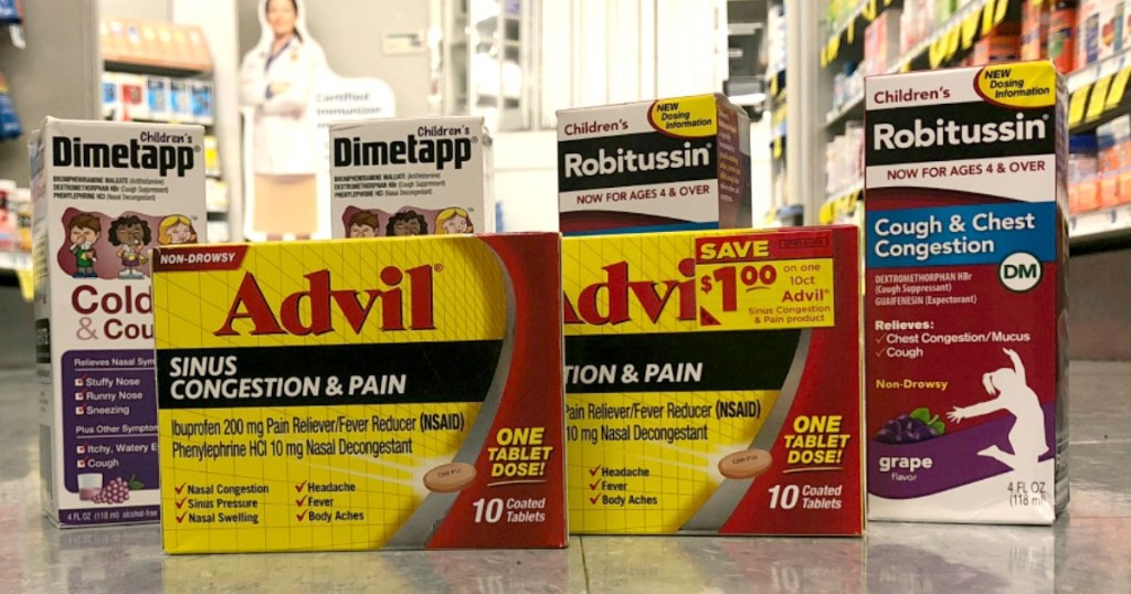 Dimetapp Robitussin Advil Sinus Rite Aid