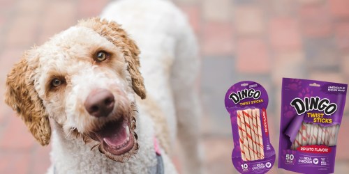 Amazon: Dingo Twist Sticks Treats 50-Count Bag Only $4.74 Shipped (Just 9¢ Per Treat) & More