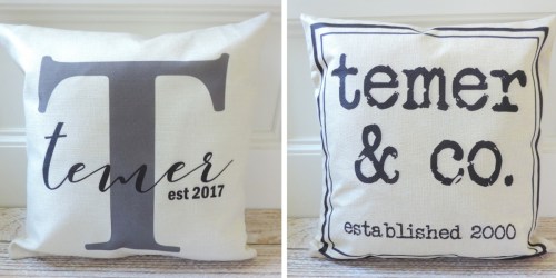 Custom Farmhouse Pillow Covers Only $13.99 Each (Regularly $50)