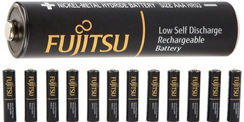 Fujitsu Premium AAA Rechargeable Batteries 12-Pack Only $14.99 Shipped