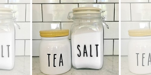 Rae Dunn Inspired Farmhouse Kitchen Labels Set Only $6.99