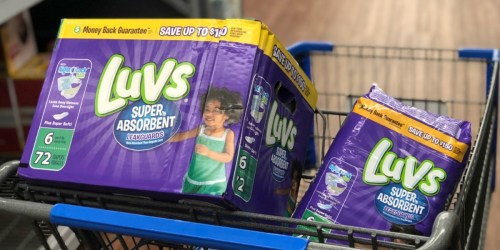 LUVS Ginormous Boxed Diapers Just $12.77 at Walmart After Ibotta (Regularly $20)