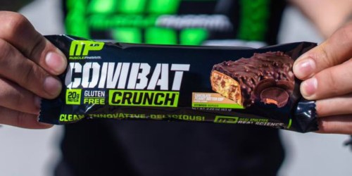 Amazon: MusclePharm Combat Crunch Protein Bars 24-Pack $20.77 Shipped (Just 87¢ Per Bar)