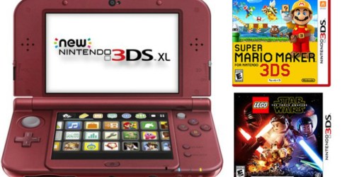 GameStop Premium Refurbished Nintendo New 3DS XL AND TWO Games ONLY $109.99