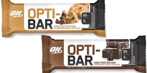 Vitamin Shoppe: Opti-Bar Protein Bars 12-Count Boxes As Low As $6.37 Shipped (Regularly $15)