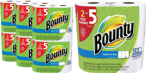 Amazon: Bounty Select-A-Size Paper Towels 12-Pack HUGE Rolls Only $22.22 (Equals 30 Regular Rolls)