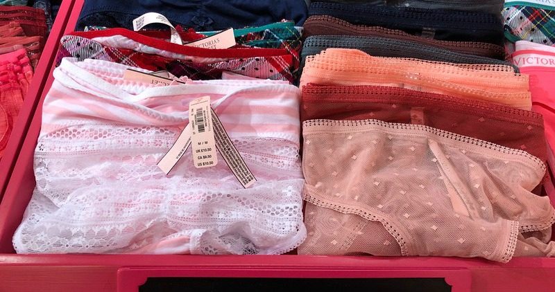 victorias secrets panties in store