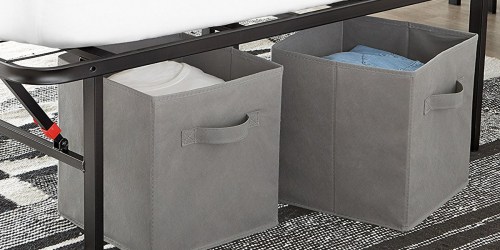 AmazonBasics Foldable Storage Cubes 6-Count Pack Only $15.79 (Just $2.63 Each)
