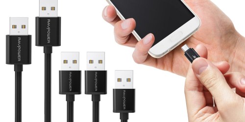Amazon: RAVPower Android Micro USB Charging Cable 5-Pack Only $6.99 (Just $1.40 Each)