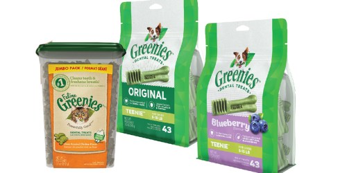 Amazon: 30% Off Greenies Dental Treats For Pets
