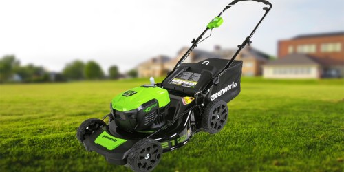 Amazon: Greenworks Cordless Mower AND TWO Batteries Only $256 Shipped (Regularly $400)