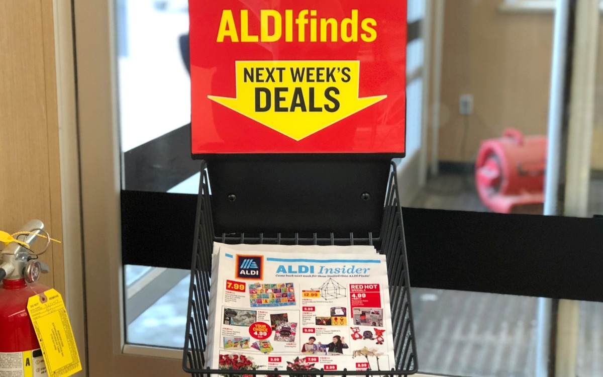 Aldi flyer in-store