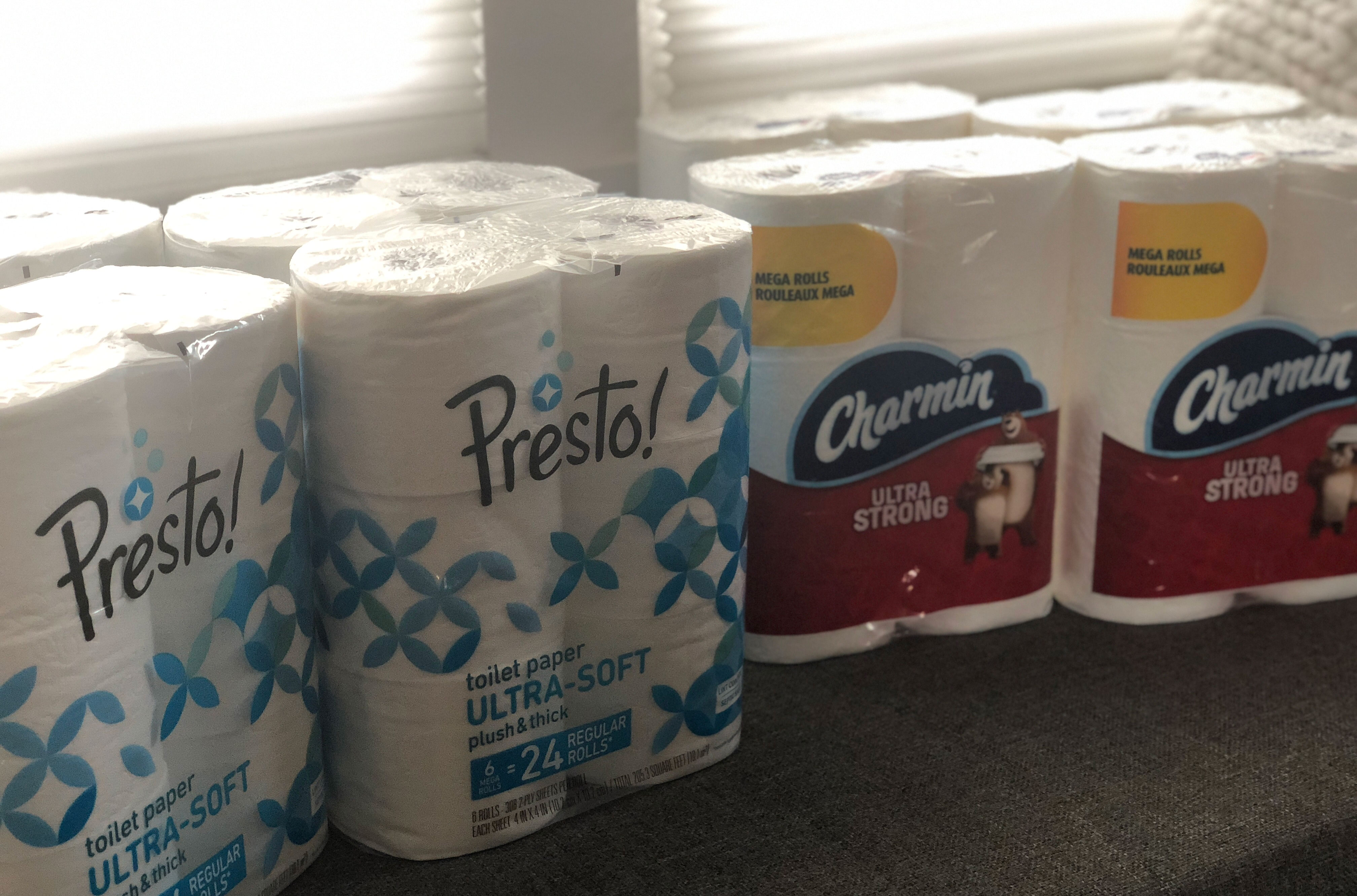 Toilet paper Presto! versus Charmin