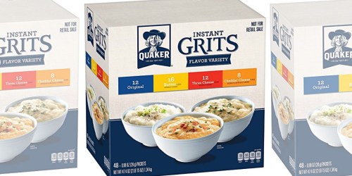 Amazon: Quaker Instant Grits 48-Count Variety Pack ONLY $5.54 Shipped