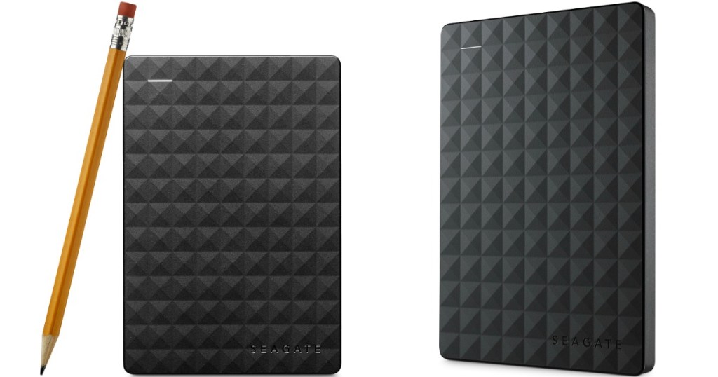 seagate external hard drive with pencil