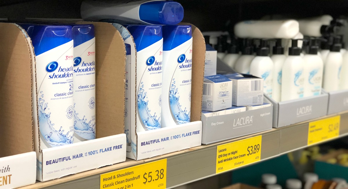 personal care items at Aldi