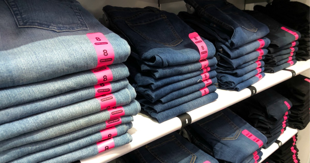 childrens place jeans on shelf