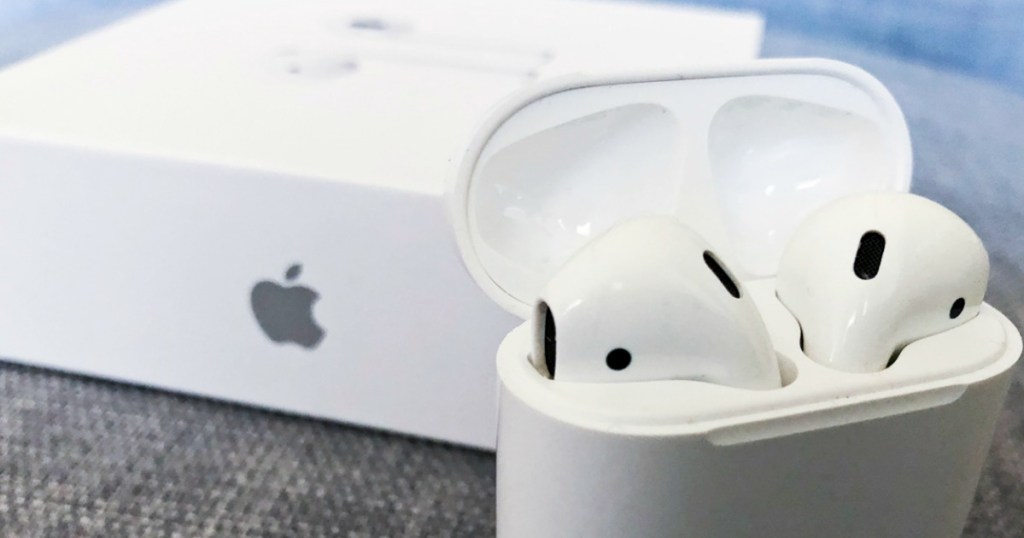 Apple airpods in a case