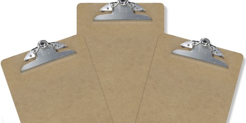 Clipboard 3-Pack Only $2.90 (Just 97¢ Each)