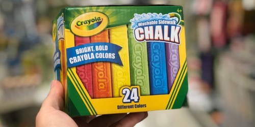 Crayola Washable Sidewalk Chalk 24-Pack Just $1.98 on Walmart.com
