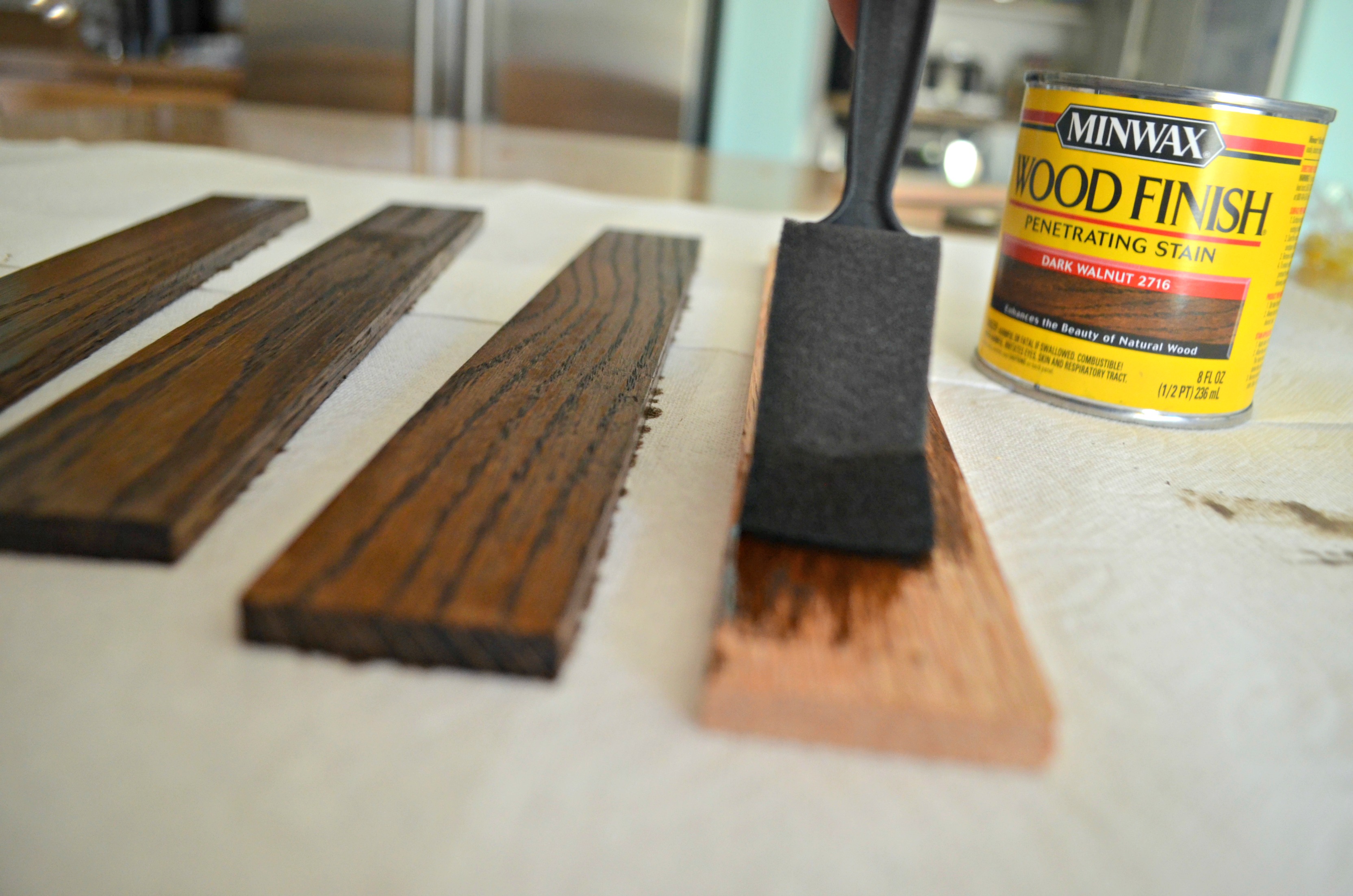 Use your favorite wood stain on your wooden frame or leave bare.