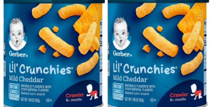 Amazon: SIX Gerber Lil’ Crunchies Canisters Just $8.82 Shipped + More