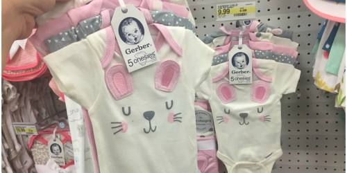 Gerber Infant Bodysuits ONLY $1.30 Each at Target