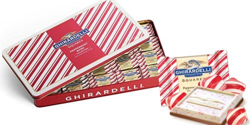 Amazon: Ghirardelli Peppermint Bark Extra Large 41oz Tin ONLY $13.47 (100 Wrapped Squares)