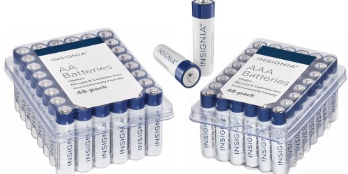 Best Buy: Insignia AA Or AAA 48-Count Battery Packs Only $7.99 (Just 17¢ Per Battery)