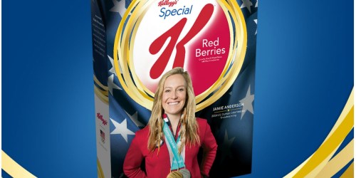 FREE Kellogg’s Corn Flakes Gold Medal Jamie Anderson Edition Cereal Box