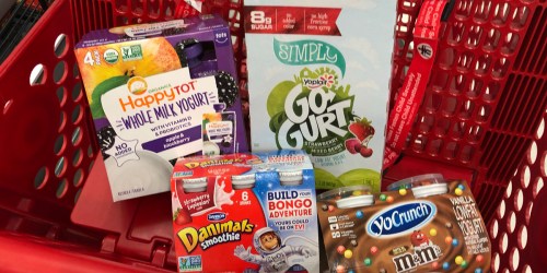 Extra 25% Off ALL Kids & Baby Yogurt at Target Today Only (Happy Family, Danimals, GoGurt & More)