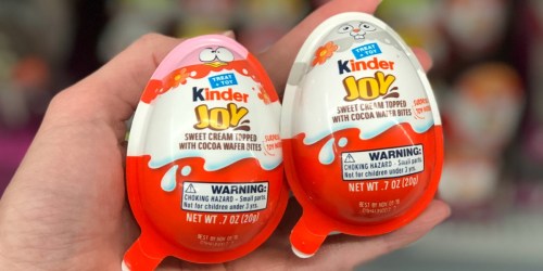 New $1/2 Kinder JOY Eggs Coupon = ONLY 74¢ at Walmart (Chocolate AND Toy Inside)