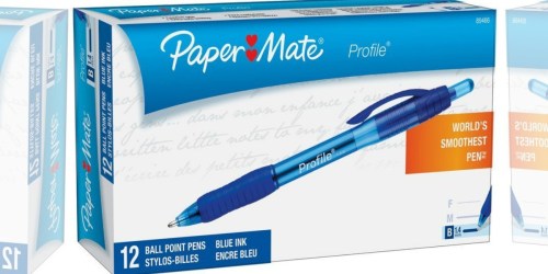 Paper Mate Profile Ballpoint Pens 12-Pack Only $2.60 (Ships w/ $25 Amazon Order)