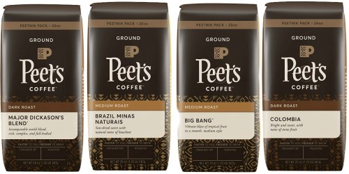 Peet’s Ground Coffee 20oz Bag Just $8.99 Shipped + More