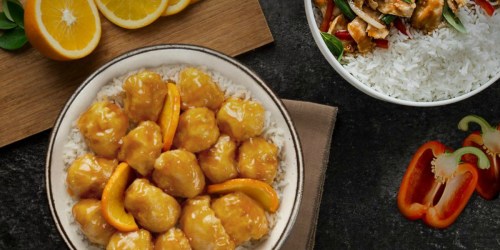 FREE Pei Wei Orange Chicken with Entrée Purchase