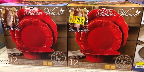 The Pioneer Woman 12-Piece Dinnerware Set Possibly Only $21 at Walmart (Regularly $45)