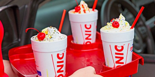 Sonic Drive-In Shakes, Floats & Ice Cream Slushes 1/2 Price ALL Day (April 5th ONLY)