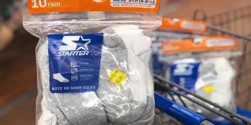 Starter Boys Socks 10-Count Packs Possibly ONLY $2 at Walmart (Regularly $7)