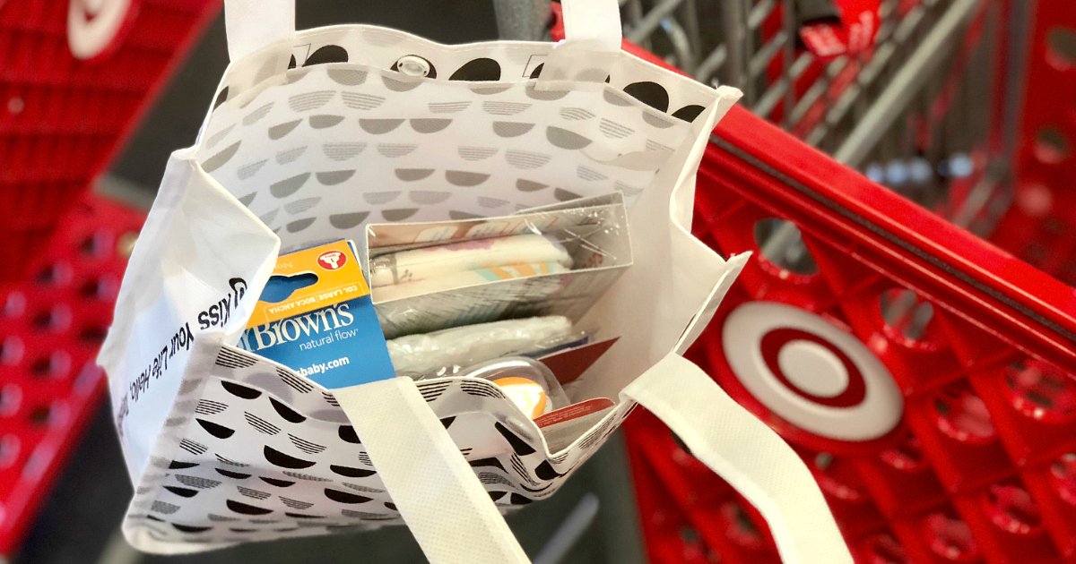 target baby registry – bag with free gift coupons and samples