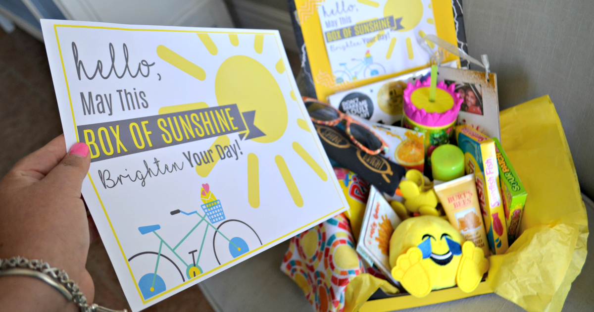 Box of Sunshine diy gift idea