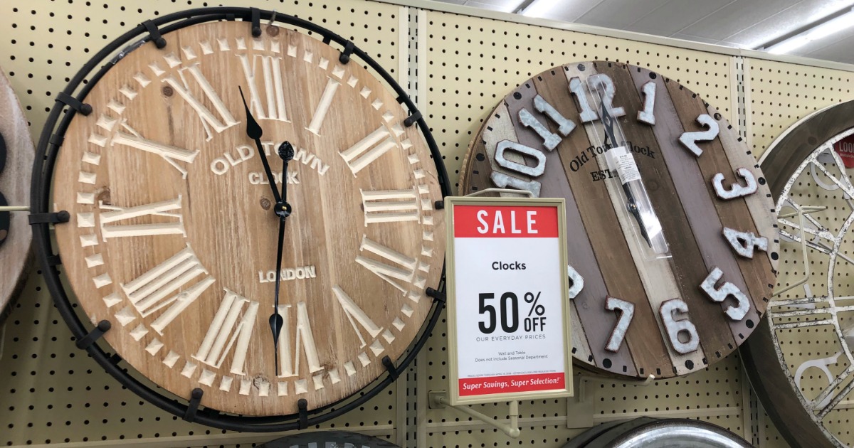 carved wood wall clock hobby lobby store